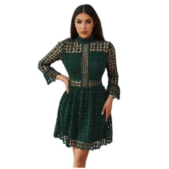 EillyBazar NWT Sz S green emerald dress - Picture 1 of 14